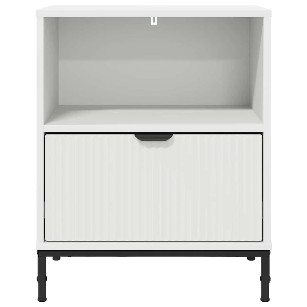 vidaXL Bedside Cabinet White 49 x 36 x 61 cm Engineered wood 6