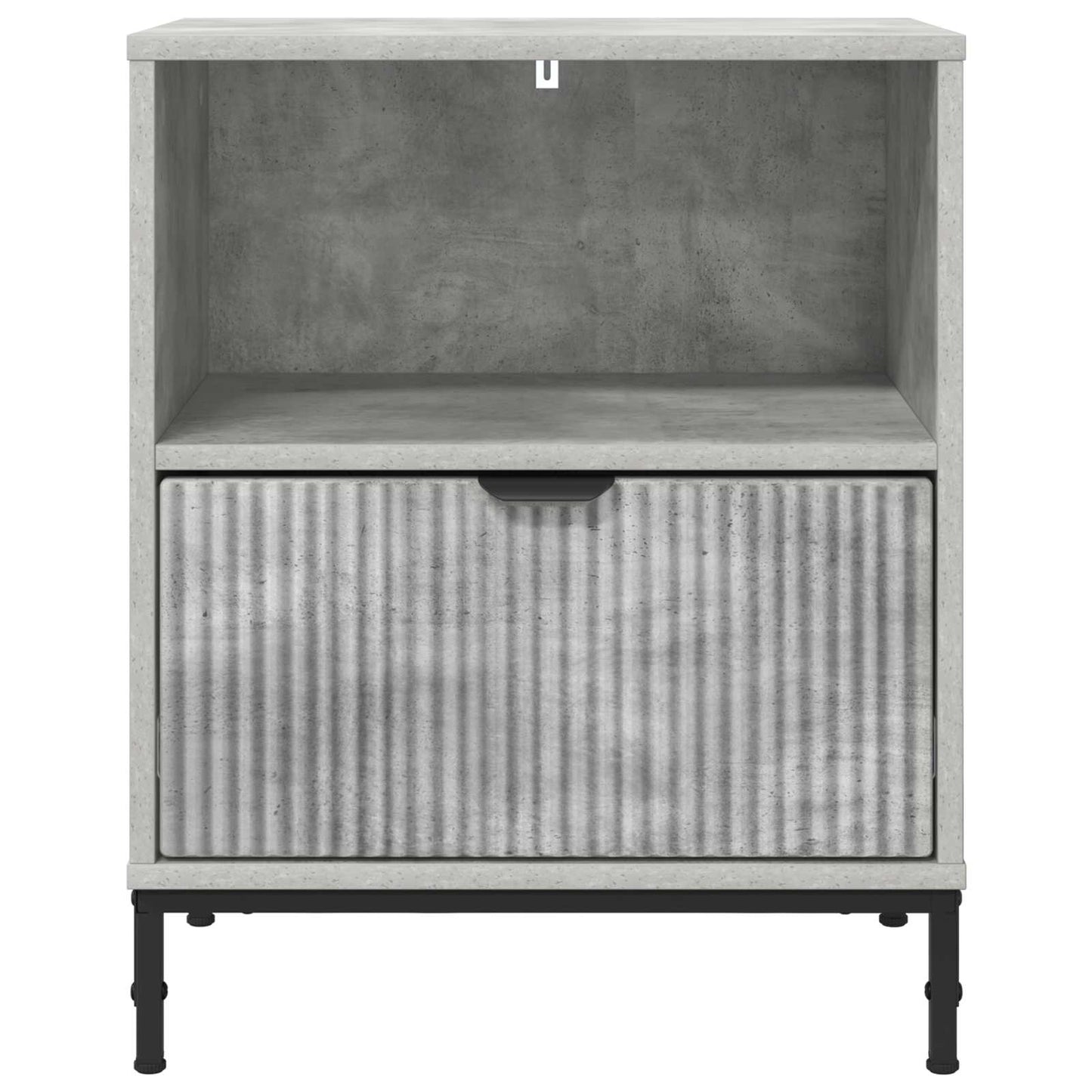 vidaXL Bedside Cabinet Concrete grey 49 x 36 x 61 cm Engineered wood 6
