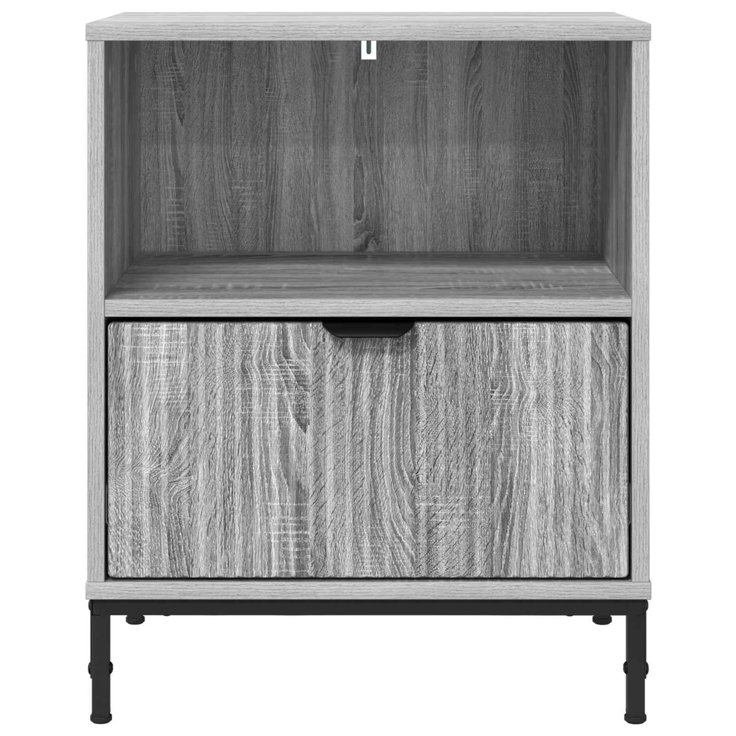 vidaXL Bedside Cabinet Grey sonoma 49 x 36 x 61 cm Engineered wood 6
