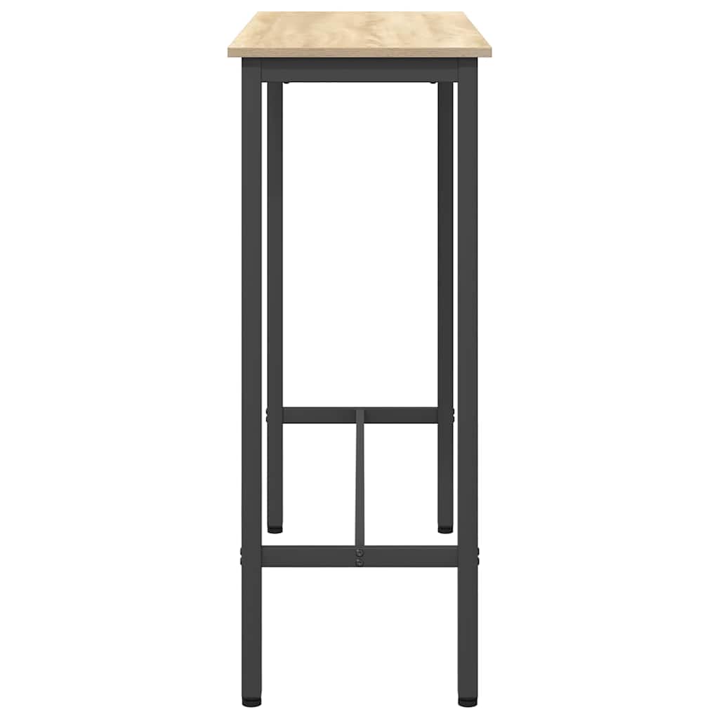 vidaXL Table Sonoma Oak 100 x 40 x 100.5 cm Engineered Wood and Steel 6
