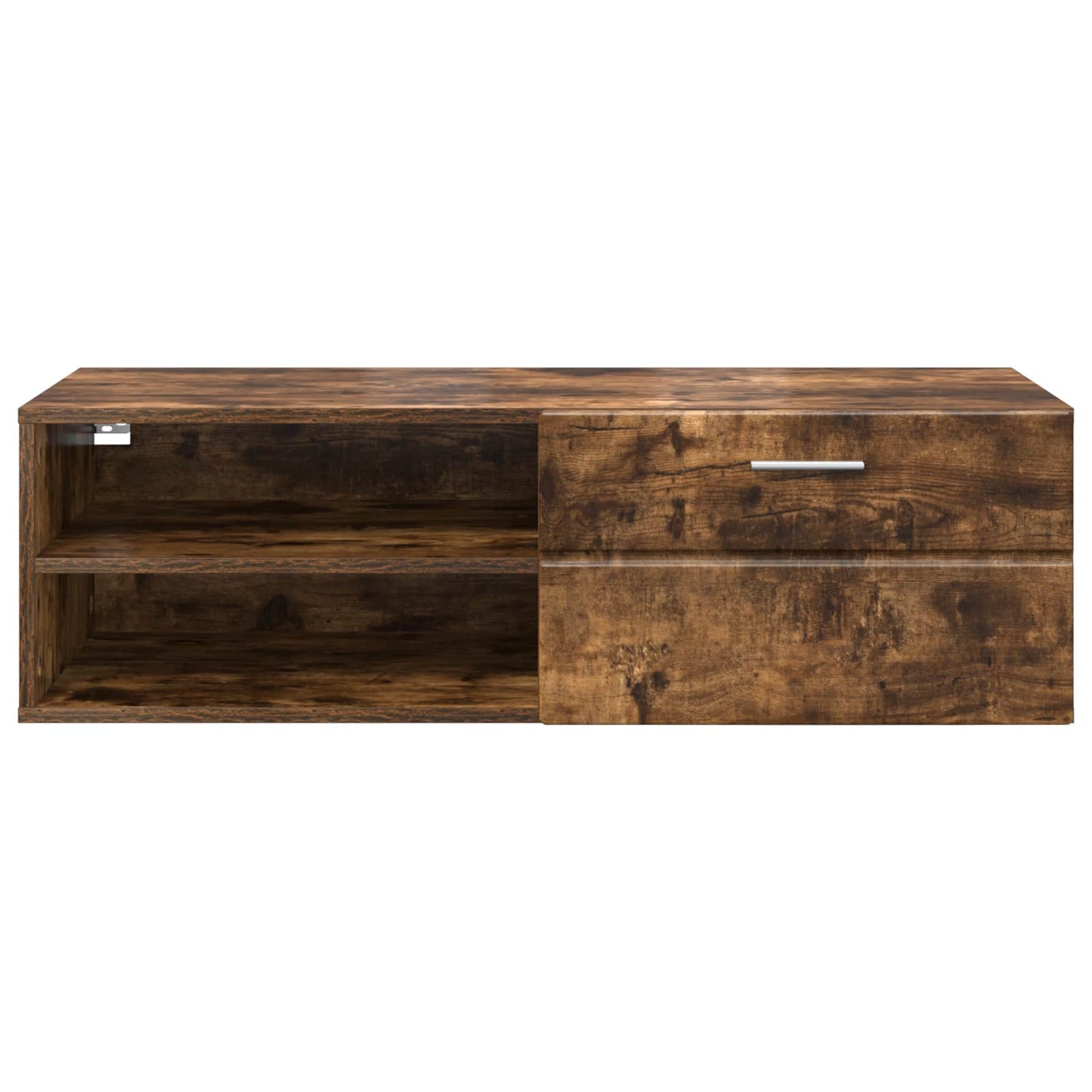 vidaXL Wooden Cabinet 100.5 x 39 x 30 cm Smoked Oak Engineered Wood 6