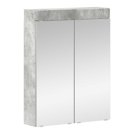 Bathroom TULUM 60 x 16.5 x 78 cm Mirror cabinet Concrete grey