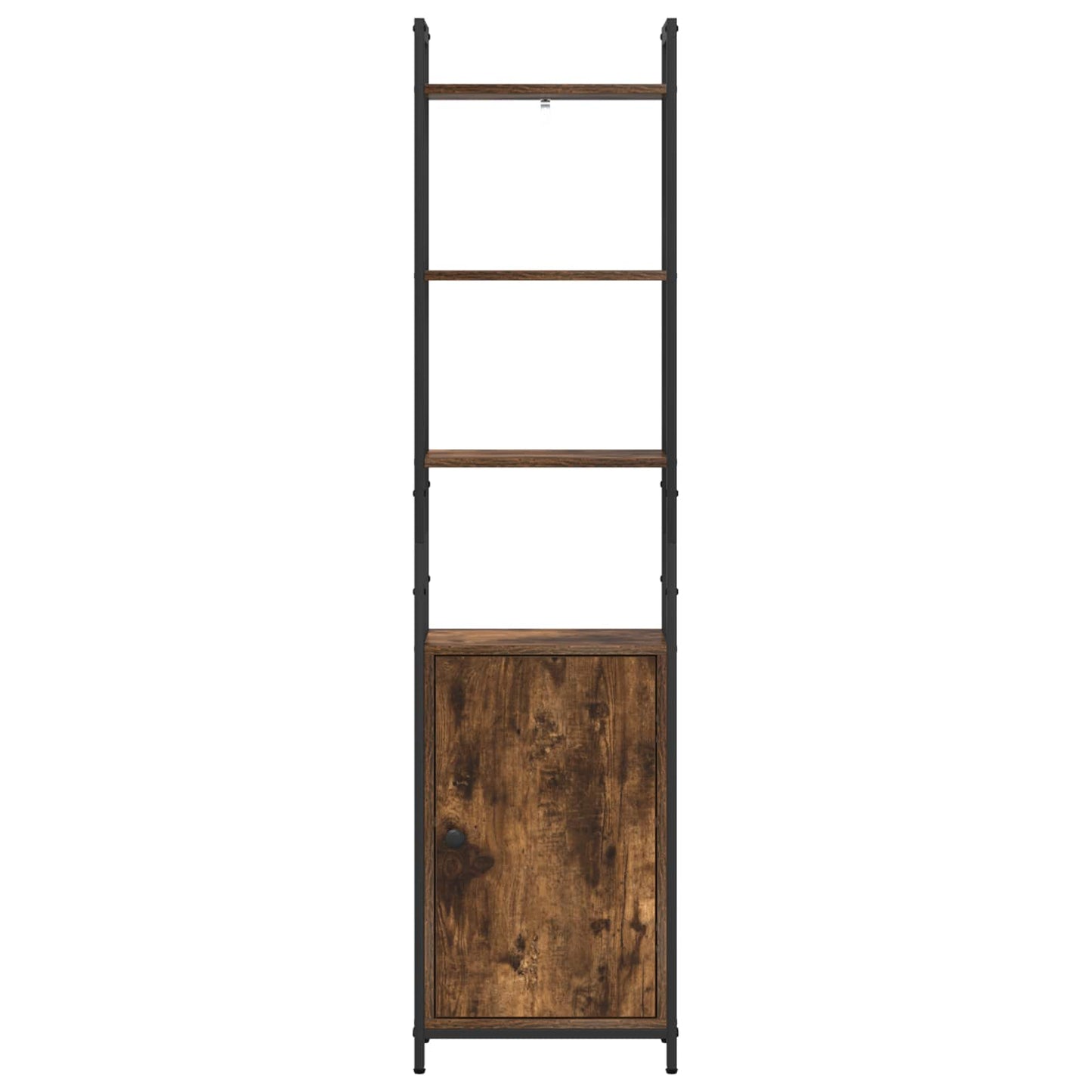 vidaXL Book Cabinet 6-Tier 40 x 24 x 161 cm Engineered Wood Smoked Oak 6