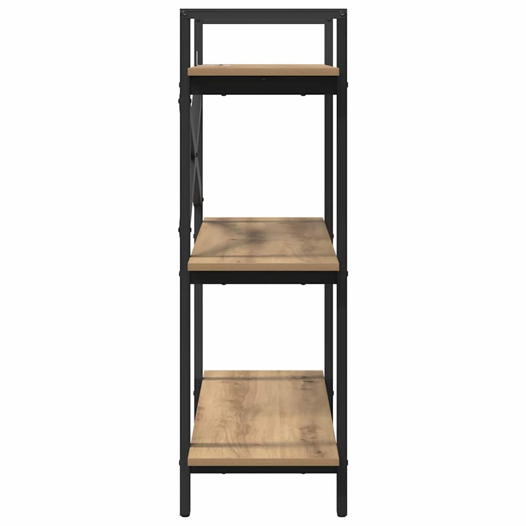 vidaXL Bookshelf 3-Tier 100 x 33.5 x 102 cm Engineered Wood 6