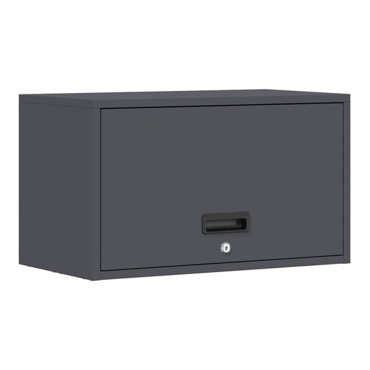 Wall Cabinet for Garage with Gas-lift Door Depth 33 cm Anthracite 60 cm