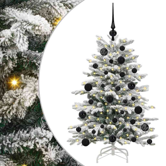 vidaXL Artificial Hinged Christmas Tree White 120 cm PE and PVC 2