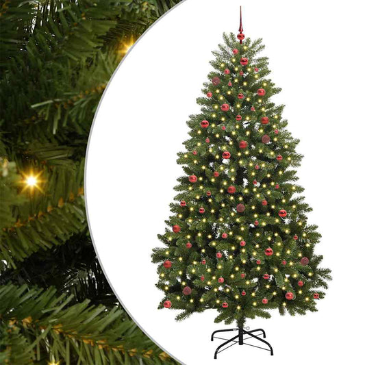 vidaXL Artificial Christmas Tree 270 cm 300 LEDs Warm White Green 2