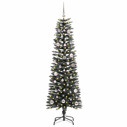 vidaXL Artificial Christmas Tree with 150 LEDs with Stand Green 150 cm 2