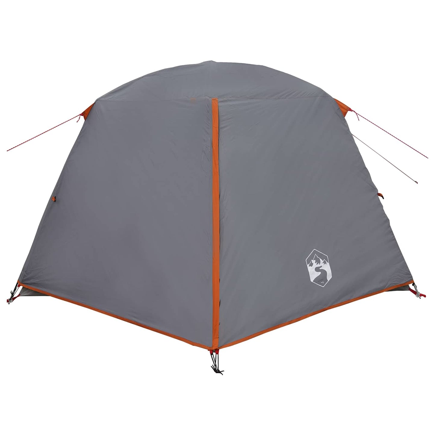 vidaXL Backpacking Tent 2-Person Grey and Orange 6