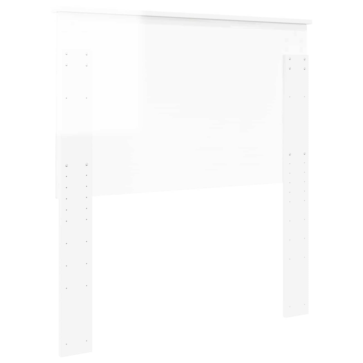 vidaXL Headboard Gloss White Engineered wood 6