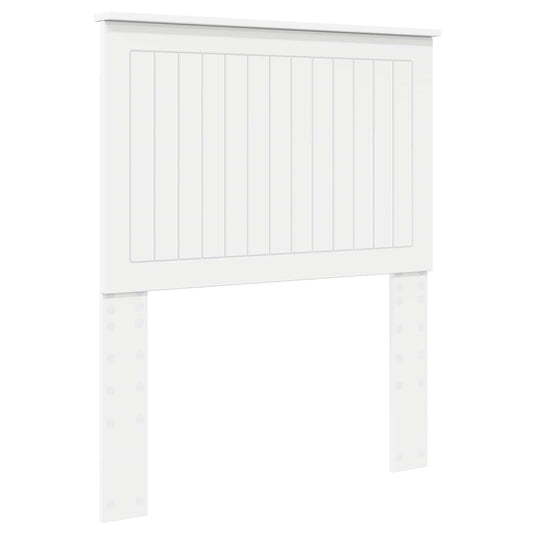 The white headboard shown from a high angle against a plain white background