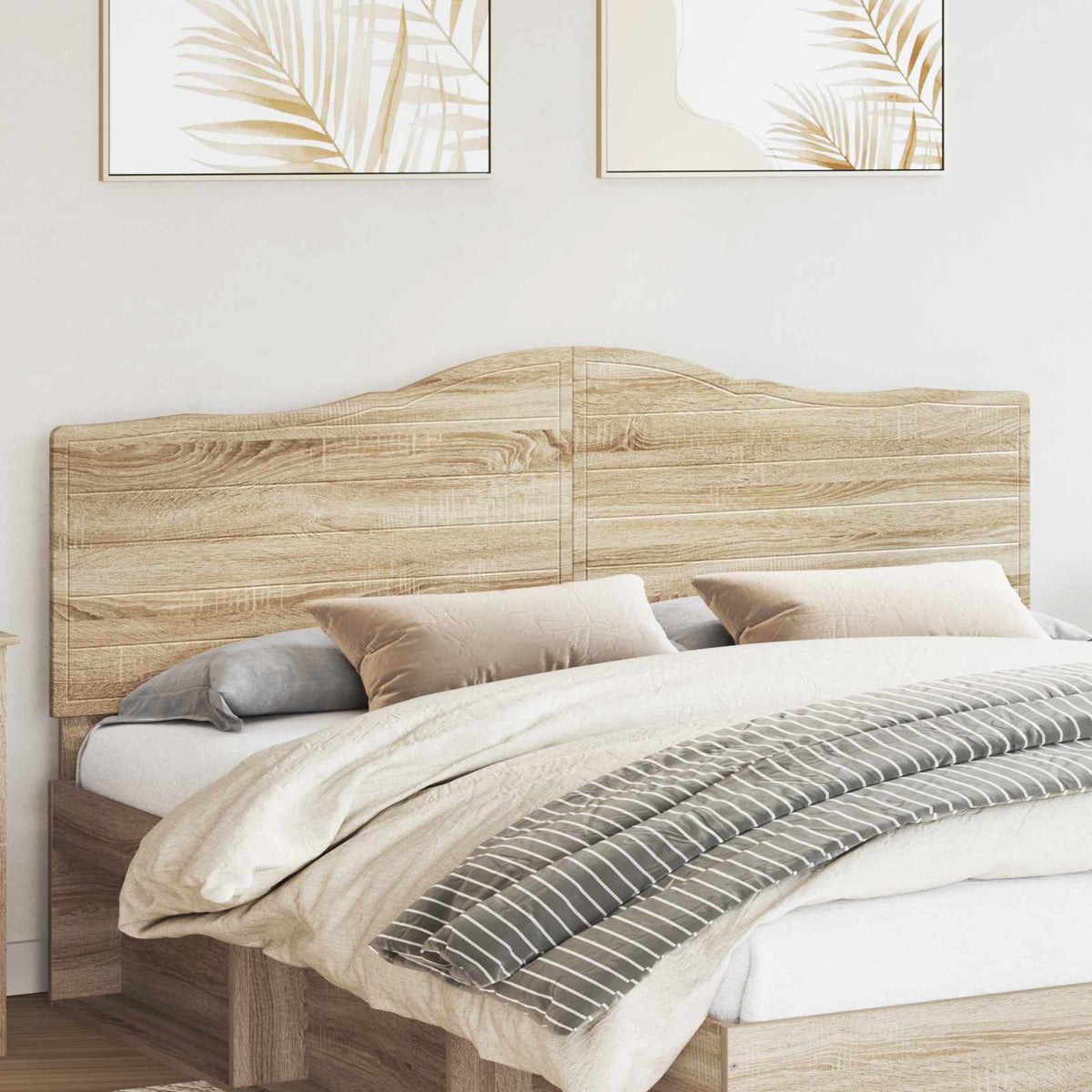 Headboard Engineered wood Sonoma oak 200 cm
