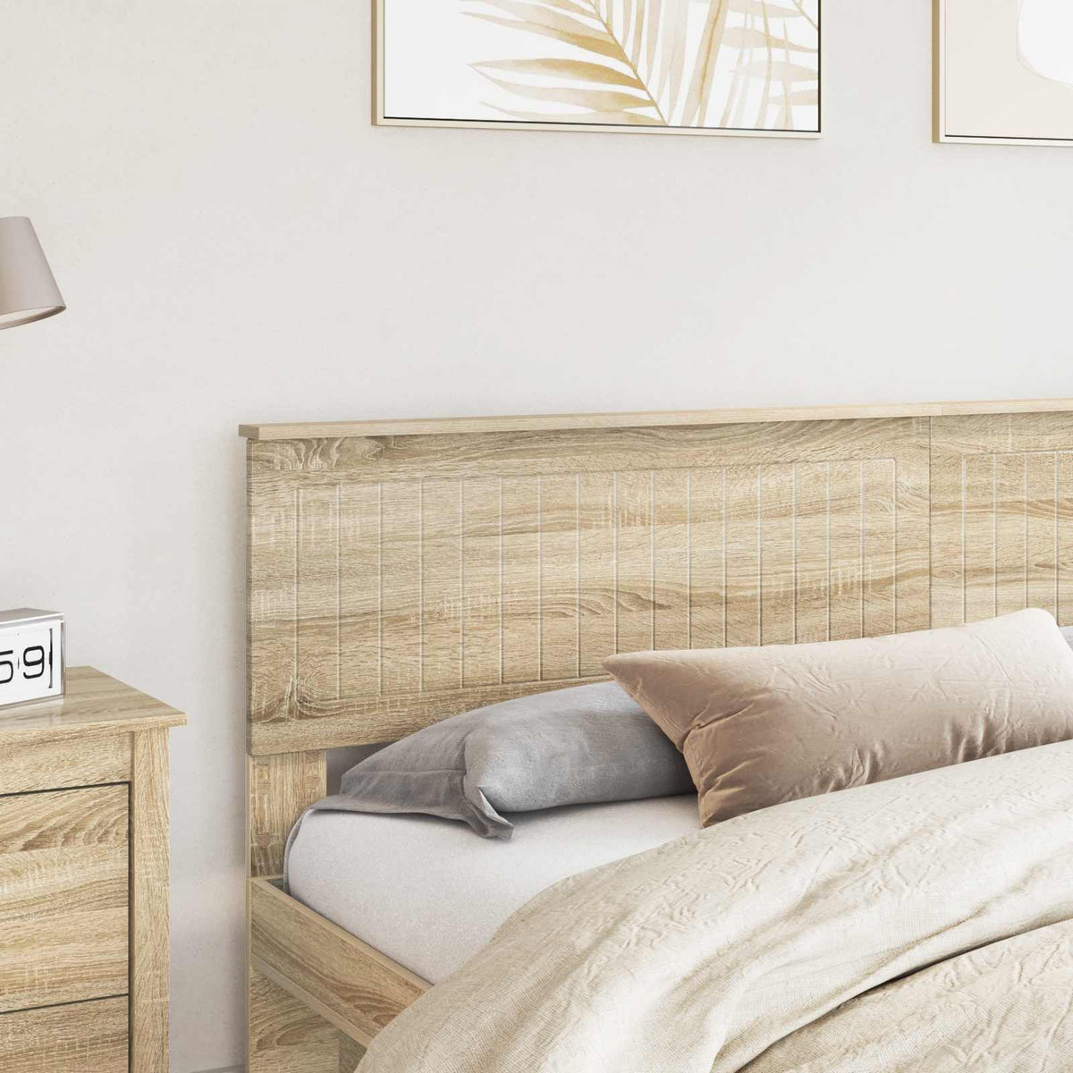 Headboard Engineered wood Sonoma oak 200 cm