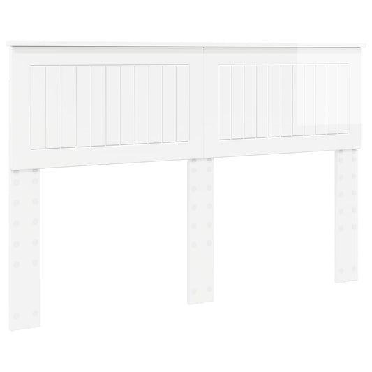 vidaXL Headboard Gloss White Engineered wood 2