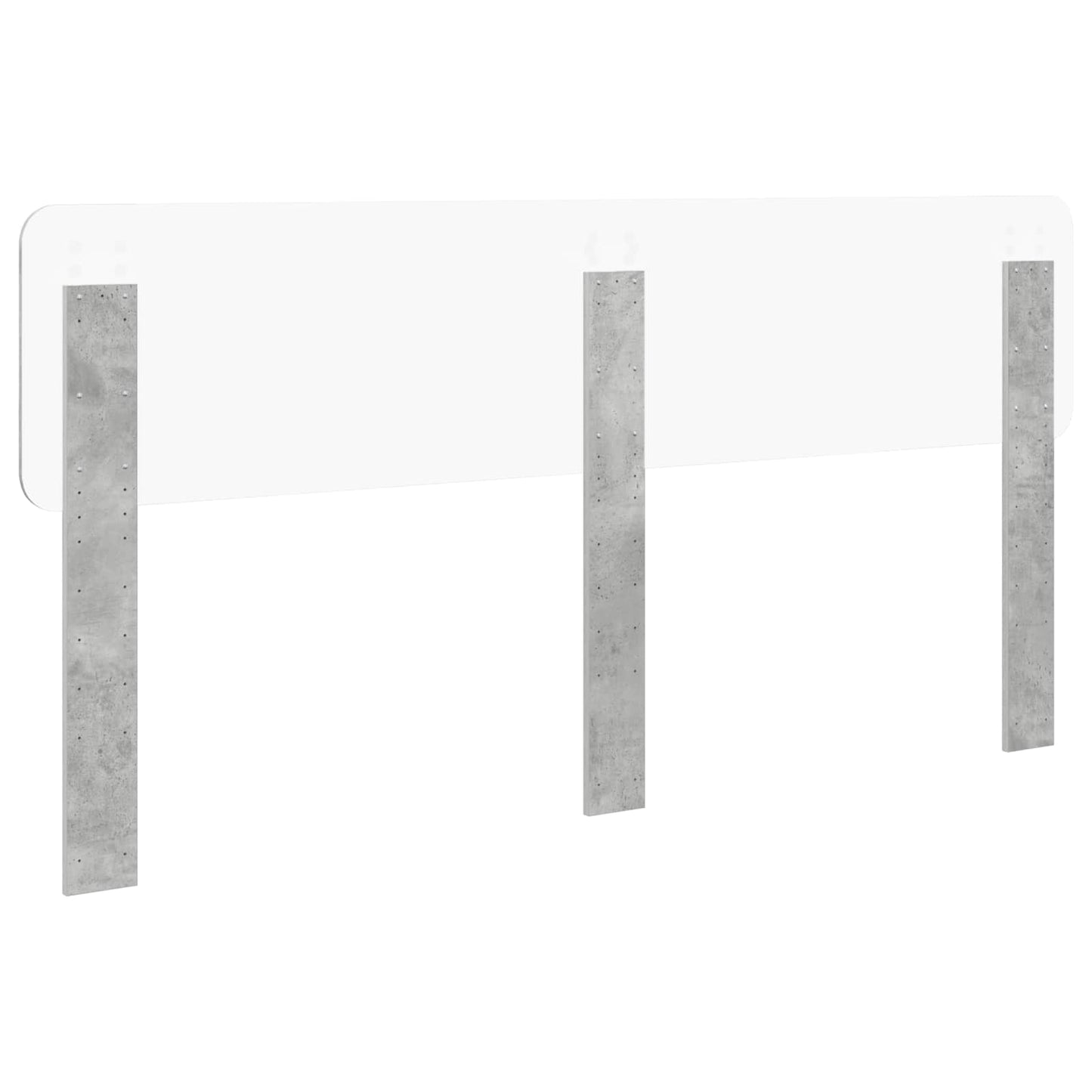 vidaXL Headboard Concrete Grey Engineered wood 6