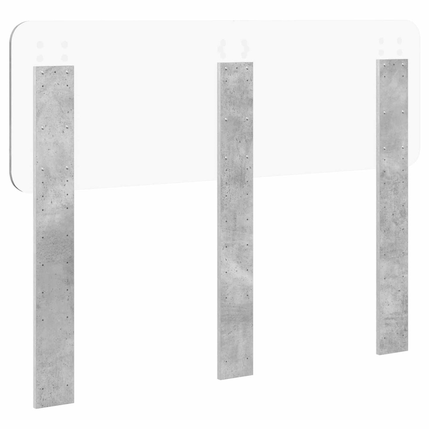 vidaXL Headboard Concrete Grey Engineered wood 6