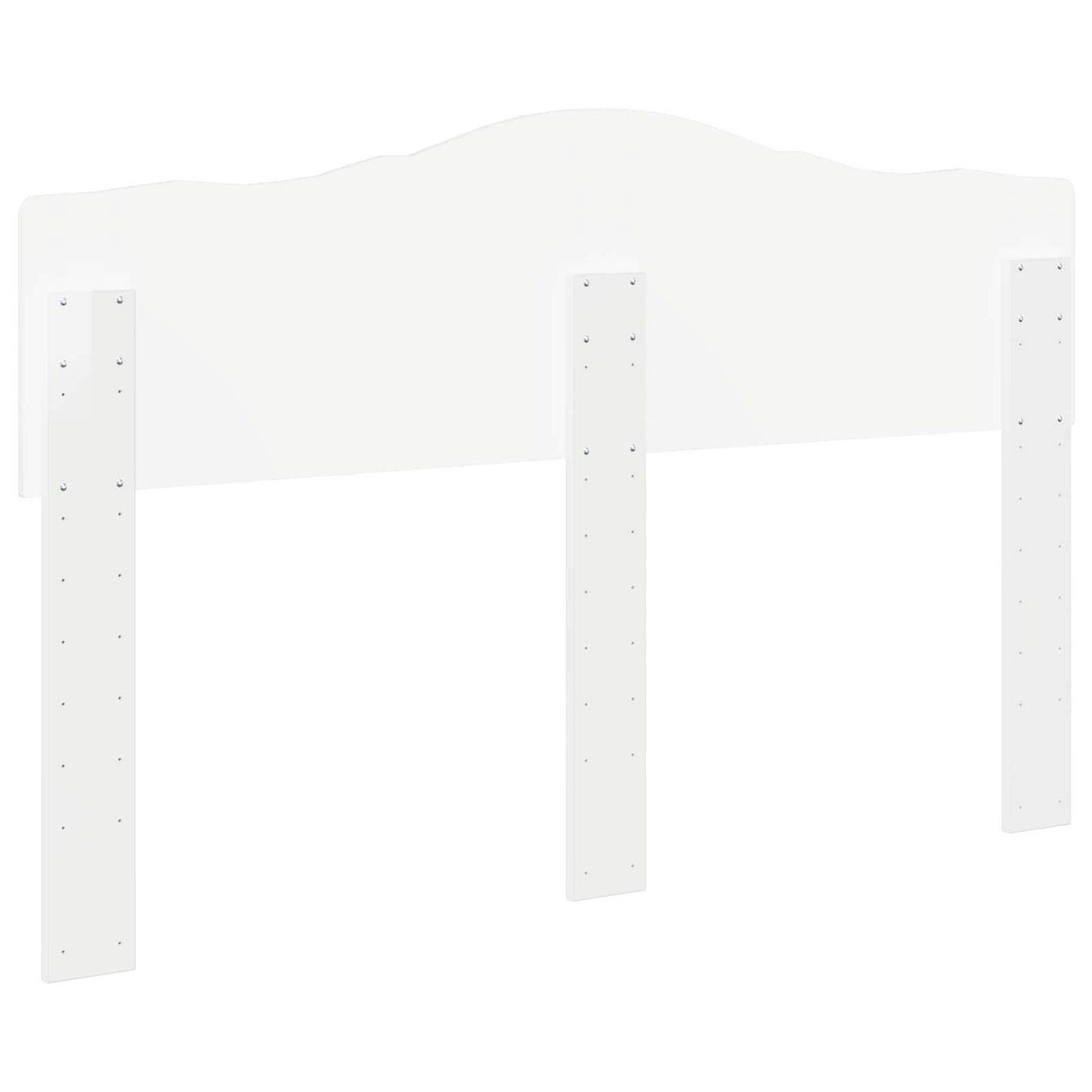 vidaXL Headboard Gloss White Engineered wood 6