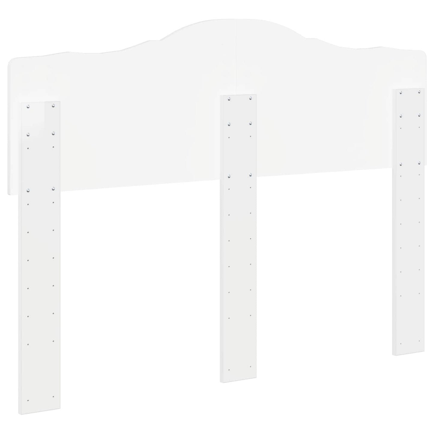 vidaXL Headboard Gloss White Engineered wood 6