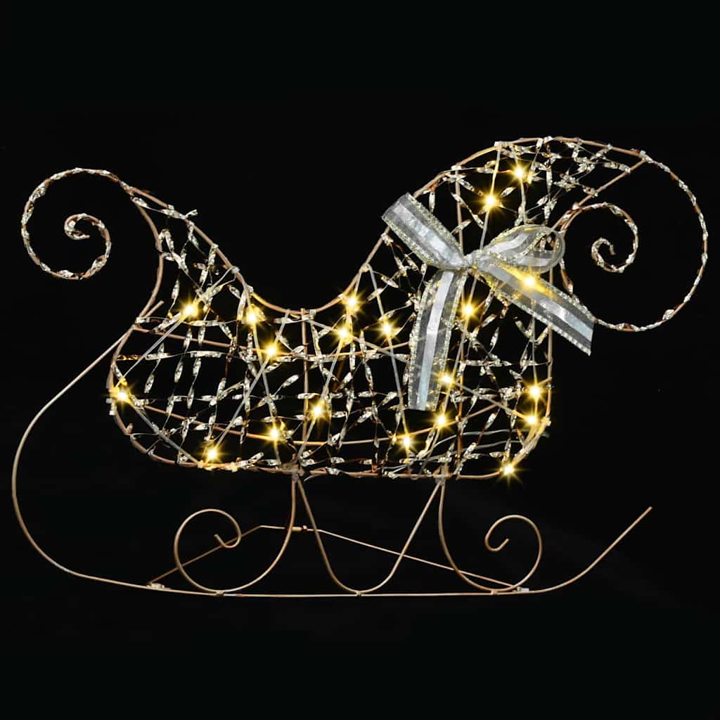 vidaXL LED Reindeers 3 pcs 60 LEDs Warm White 44.5 x 18 x 66 cm PET 6