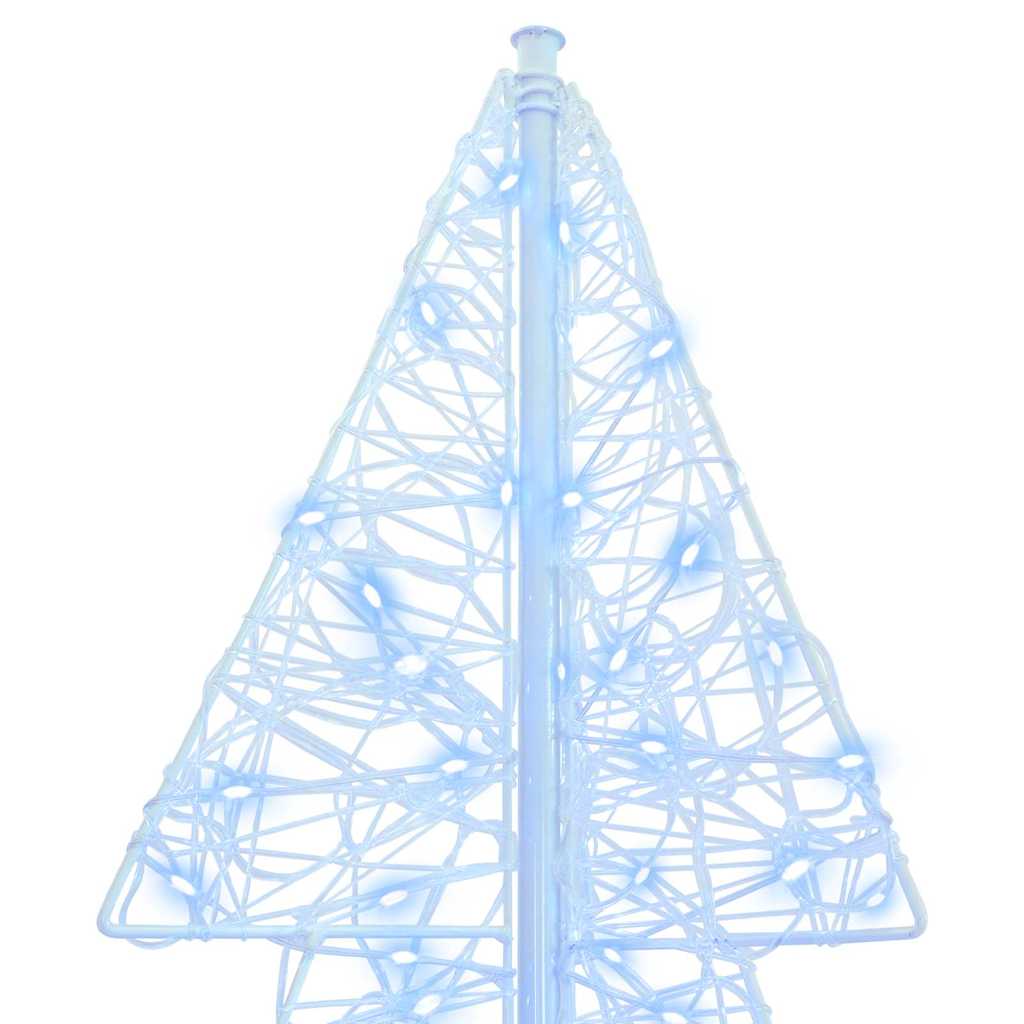 vidaXL Christmas Tree 160 LEDs Cold White 150 cm Acrylic 6