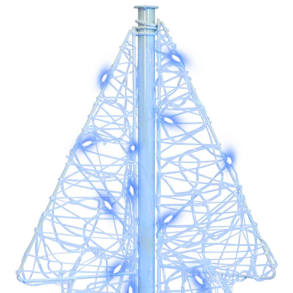 vidaXL Christmas Tree 160 LEDs Blue 150 cm Acrylic 6