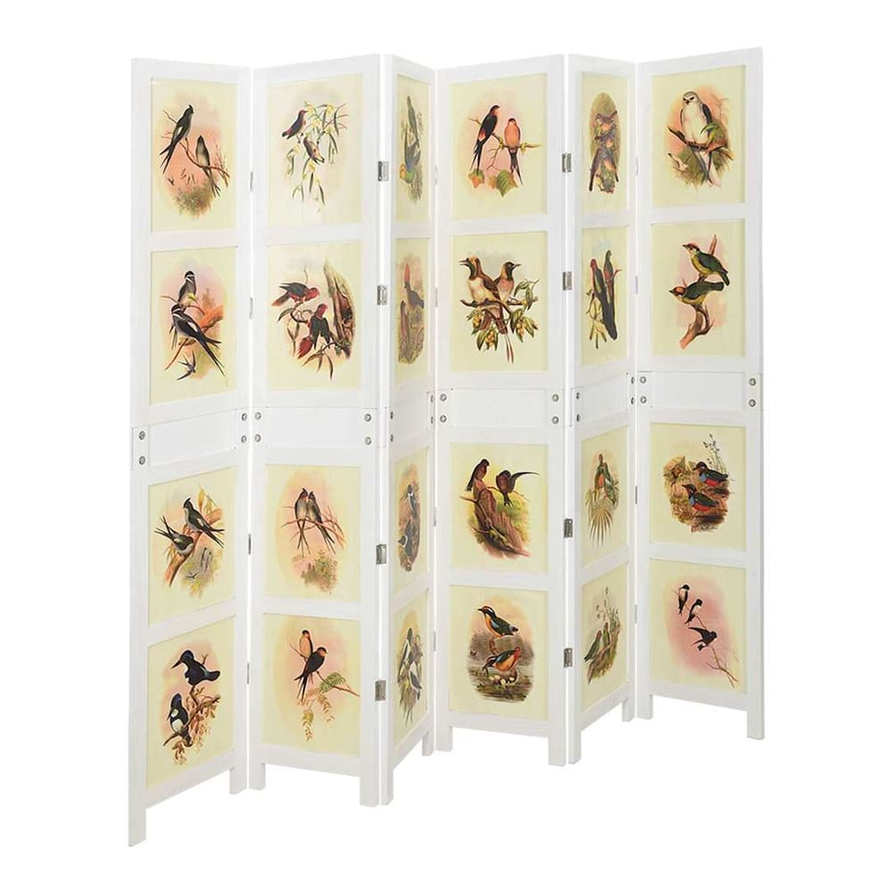 Romdivider Panel Folding White MDF 212 x 165 cm