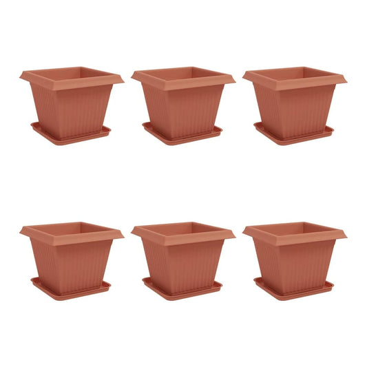 Plant Pots Plastic Brick red 6 38 cm 30 cm 38 cm