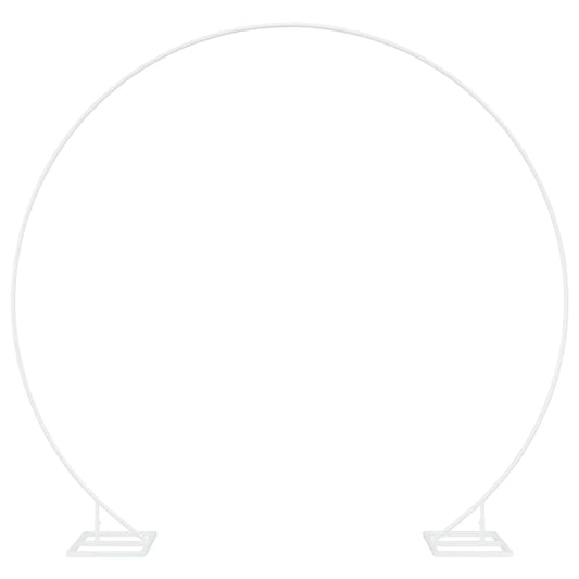 vidaXL Single Wedding Arch White 220 x 45 x 200 cm Steel 2