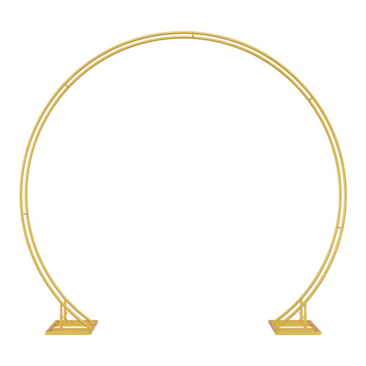 Double Wedding Arch 220 x 45 x 200 cm Steel Gold
