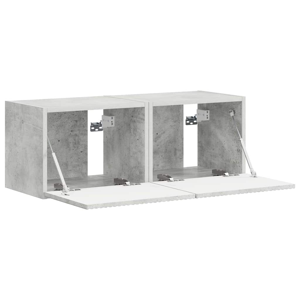 vidaXL TV Wall Cabinet 2 pcs Concerte Engineered Wood 6