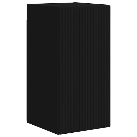 TV Wall Cabinet Engineered Wood 30 x 31 x 60 cm Black