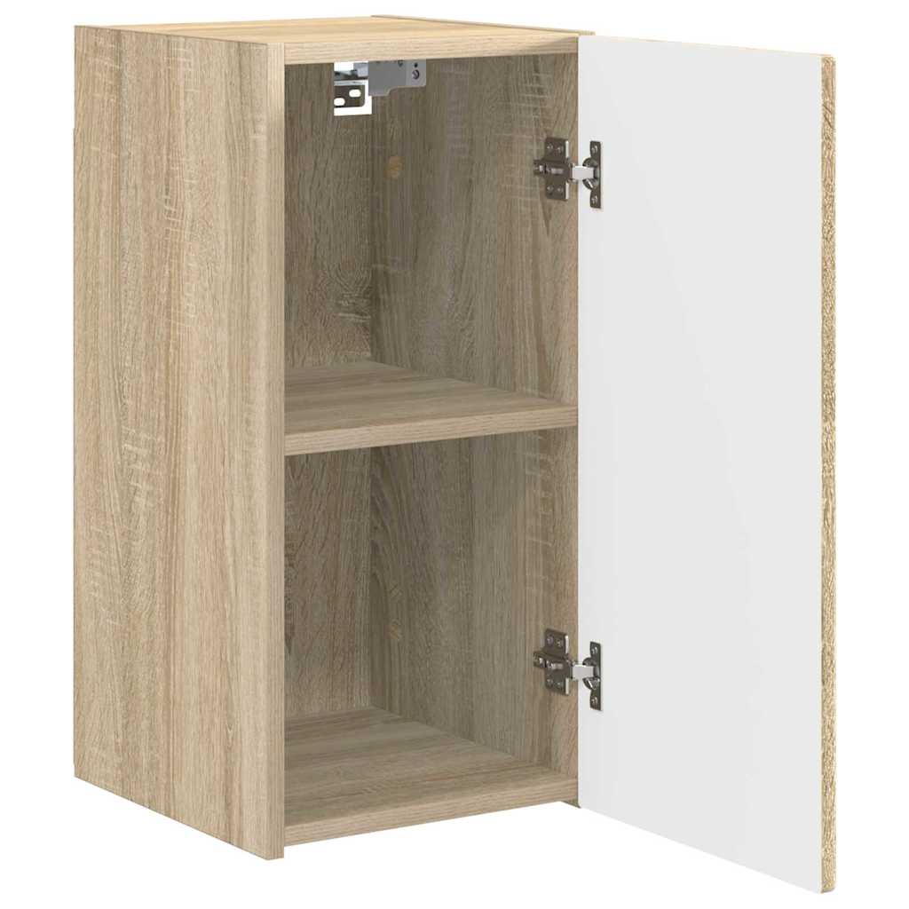 vidaXL TV Wall Cabinet 2 pcs Sonoma Engineered Wood 6