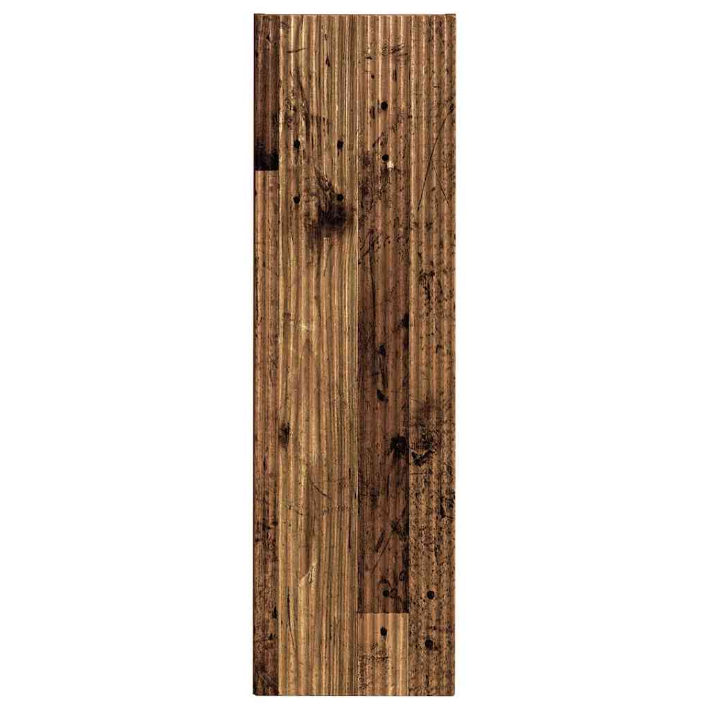 vidaXL TV Wall Cabinet 30 x 31 x 100 cm Old Wood Engineered Wood 6