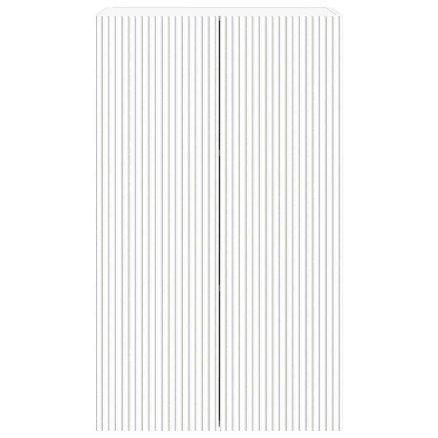 vidaXL TV Wall Cabinet 59.5 x 31 x 100 cm White Engineered Wood 6