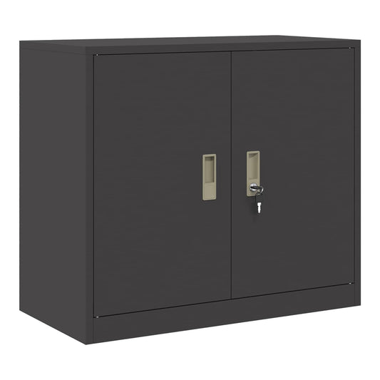 Storage Cabinet Steel Black