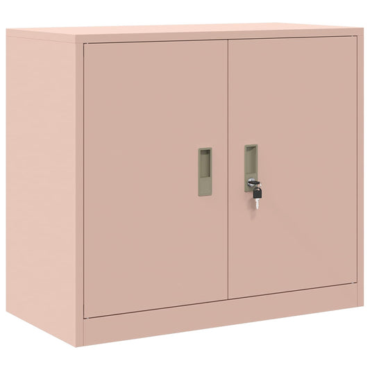 Storage Cabinet Steel Width 80 cm Pink 70 cm