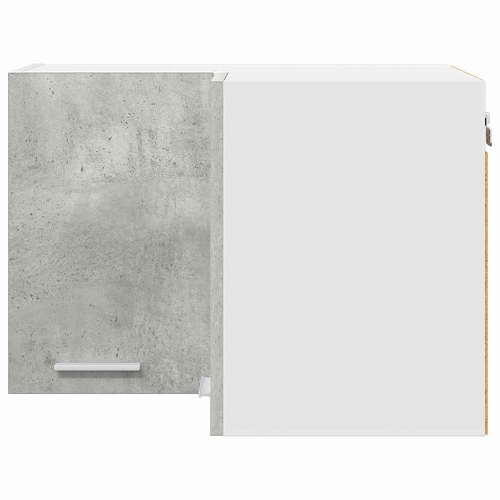 vidaXL Hanging Cabinet Concrete Grey and White 57 x 57 x 40 cm 6
