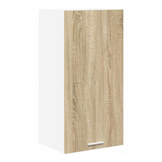 Wall Mounted Cabinet "Lyon" 50x31x60 cm Sonoma oak 1x hanging cabinet (1 door) 40 cm wide 40 cm high–1x hanging cabinet (2 shelves) 40 cm 1x hanging cabinet (1 door) 40 cm wide 80 cm high