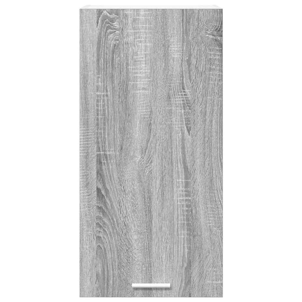 vidaXL Hanging Cabinet Grey Sonoma and White 40 x 31 x 80 cm 6