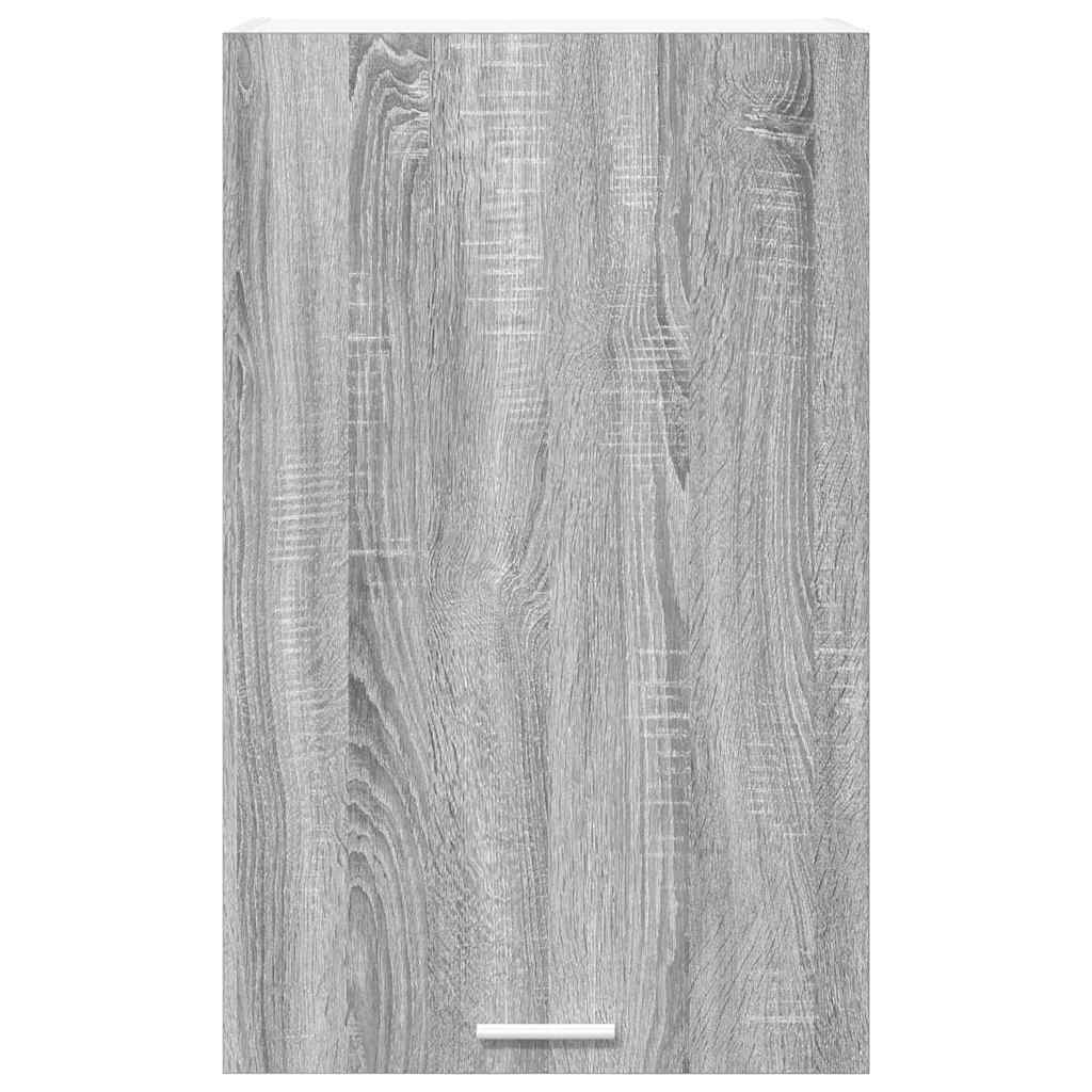 vidaXL Hanging Cabinet Grey Sonoma and White 50 x 31 x 80 cm 6