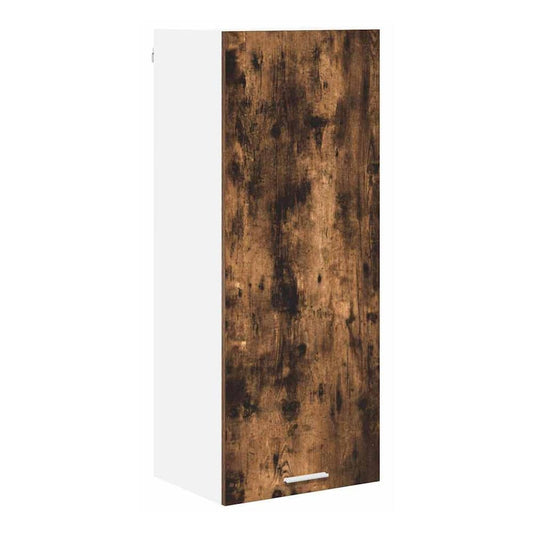 Hanging Cabinet and White 40 x 31 x 80 cm Smoked oak 1x hanging cabinet (1 door) 40 cm wide 80 cm high–1x hanging cabinet (3 shelves) 30 cm 1x hanging cabinet (1 door) 40 cm wide 100 cm high