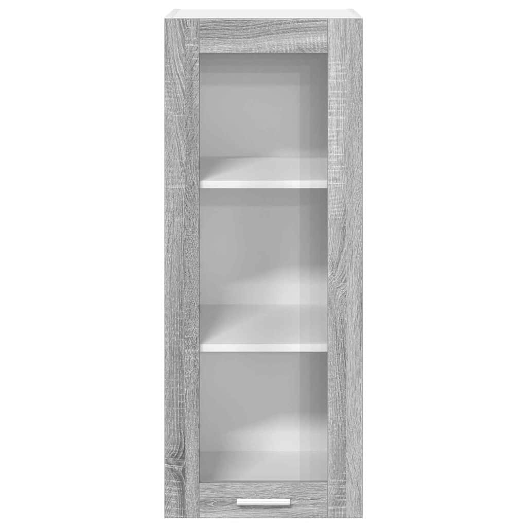 vidaXL Hanging Cabinet Grey Sonoma 40 x 31 x 100 cm Engineered Wood 6