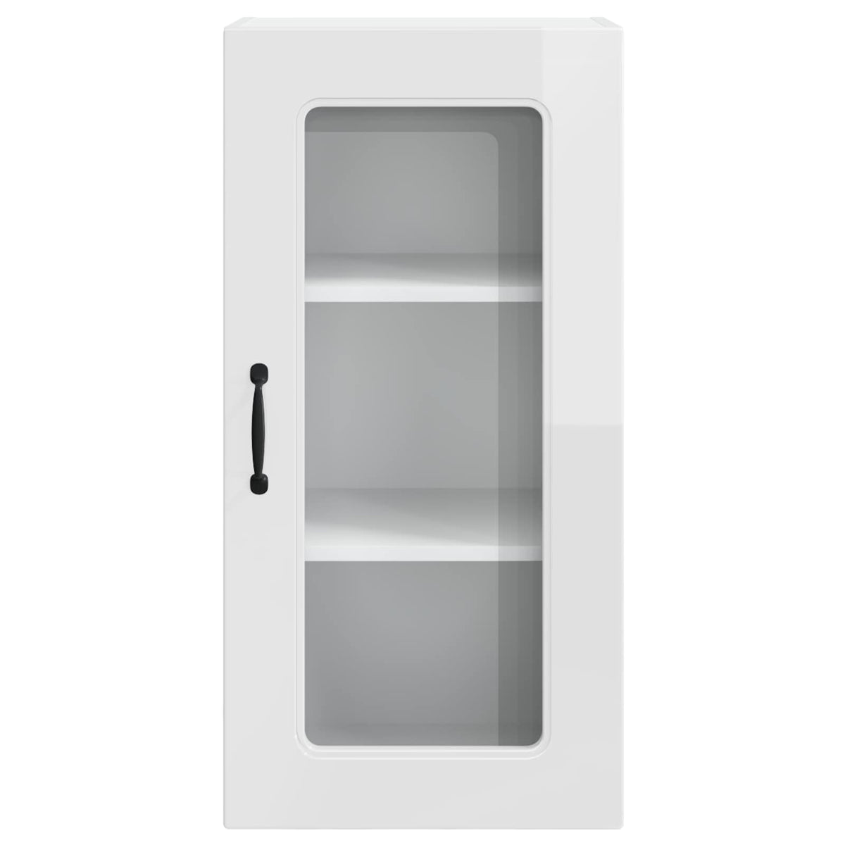 vidaXL Dishwasher Panel with 1 Glass Door KALMAR High Gloss White 6
