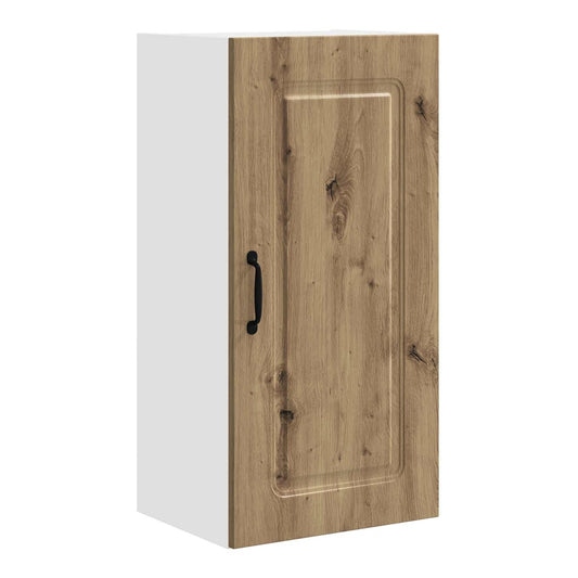 Kitchen Wall Cabinet "Kalmar" Engineered Wood Artisan oak 1x wall cabinet (1 door) 40 cm wide 40 cm high–1x wall corner cabinet 57 cm wide 80 cm high 1x wall cabinet (1 door) 40 cm wide 80 cm high