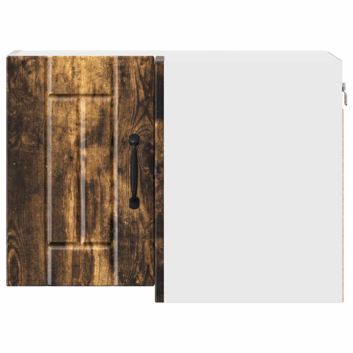 vidaXL Wall Corner Cabinet LUCCA Smoked Oak 57 x 57 x 40 cm 6