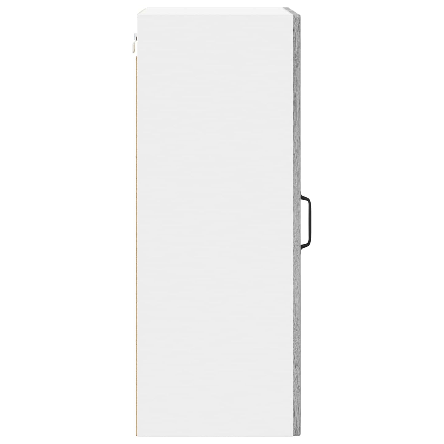 vidaXL Wall Glass Cabinet LUCCA Grey Sonoma 40 x 31 x 80 cm 6