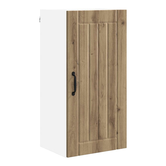 Kitchen Wall Cabinet "Lucca" Engineered Wood Artisan oak 1x wall cabinet (1 door) 40 cm wide 40 cm high–1x wall corner cabinet 57 cm wide 80 cm high 1x wall cabinet (1 door) 40 cm wide 80 cm high