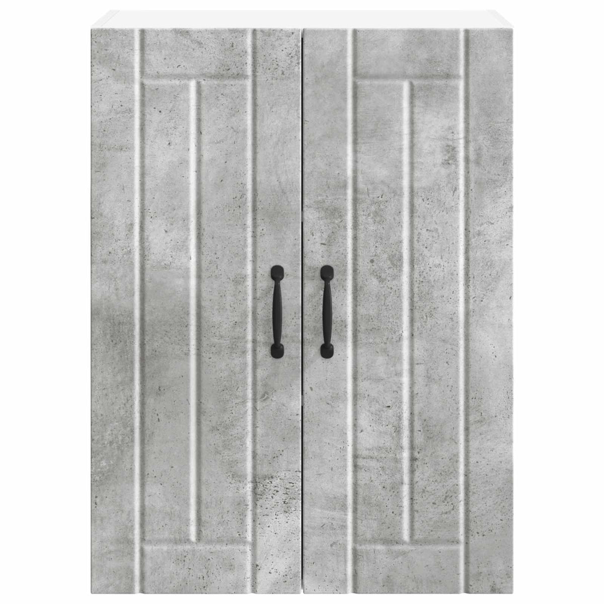 vidaXL Wall Glass Cabinet LUCCA Concrete Grey 60 x 31 x 80 cm 6