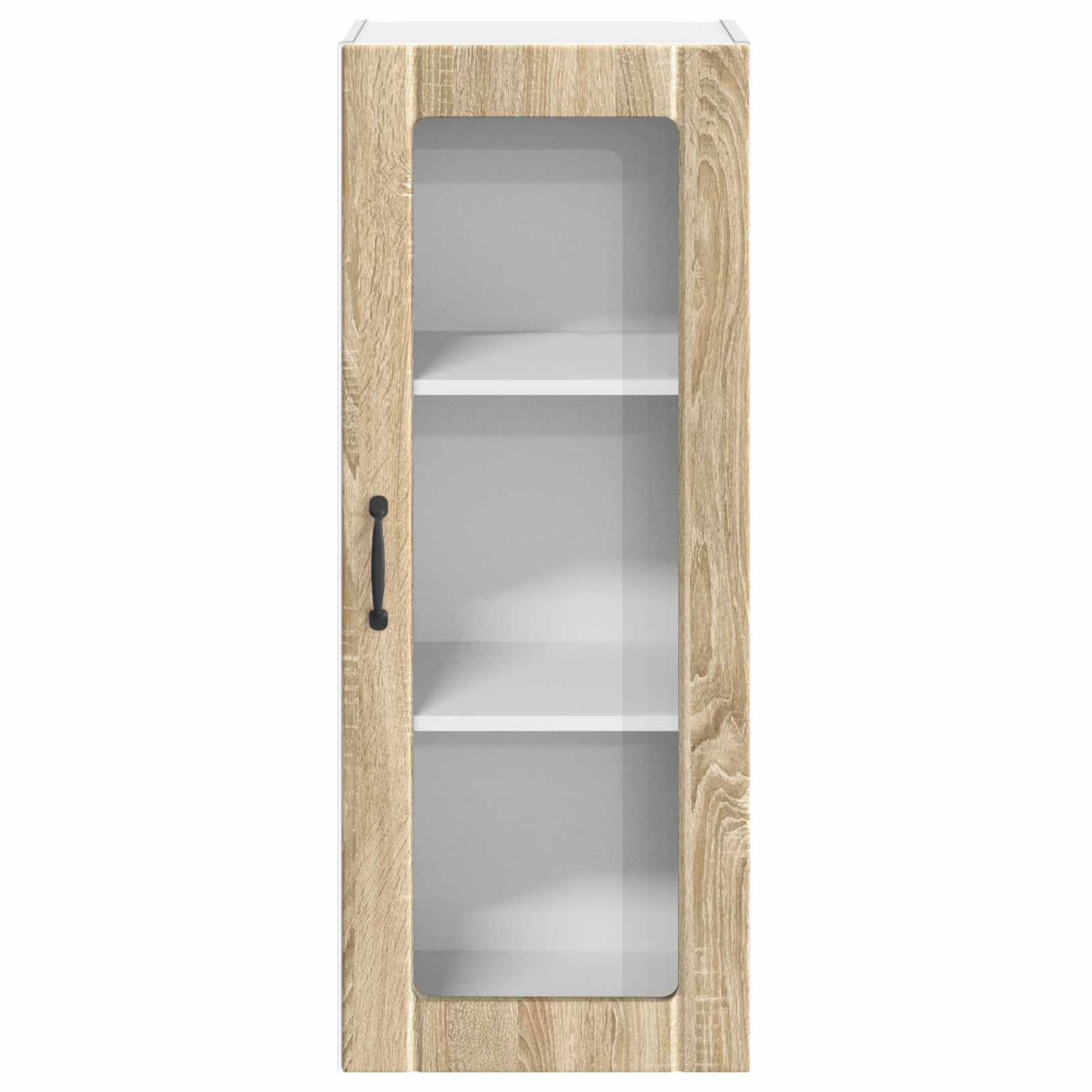 vidaXL Wall Glass Cabinet LUCCA Sonoma Oak 40 x 31 x 100 cm 6