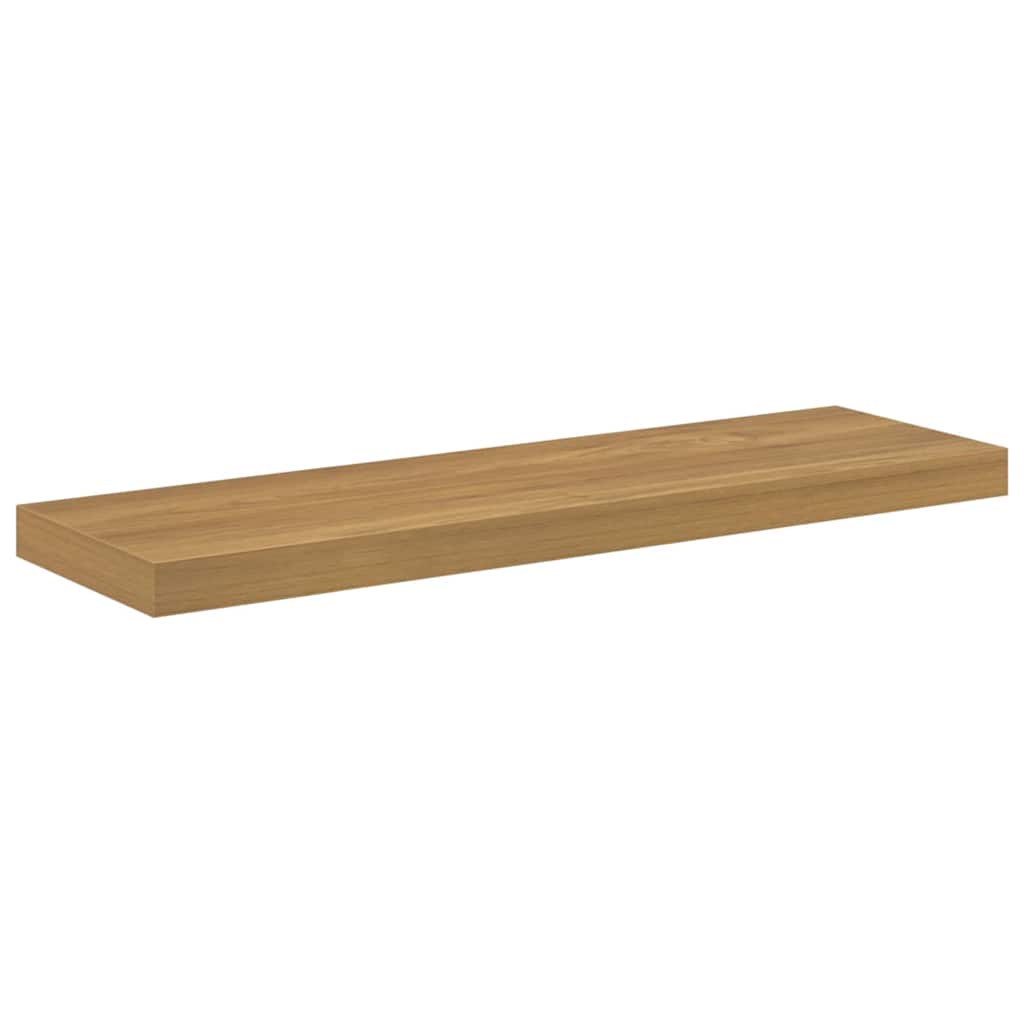 vidaXL Wall Shelf 4 pcs Brown 80 x 23.5 x 3.8 cm Engineered Wood 6